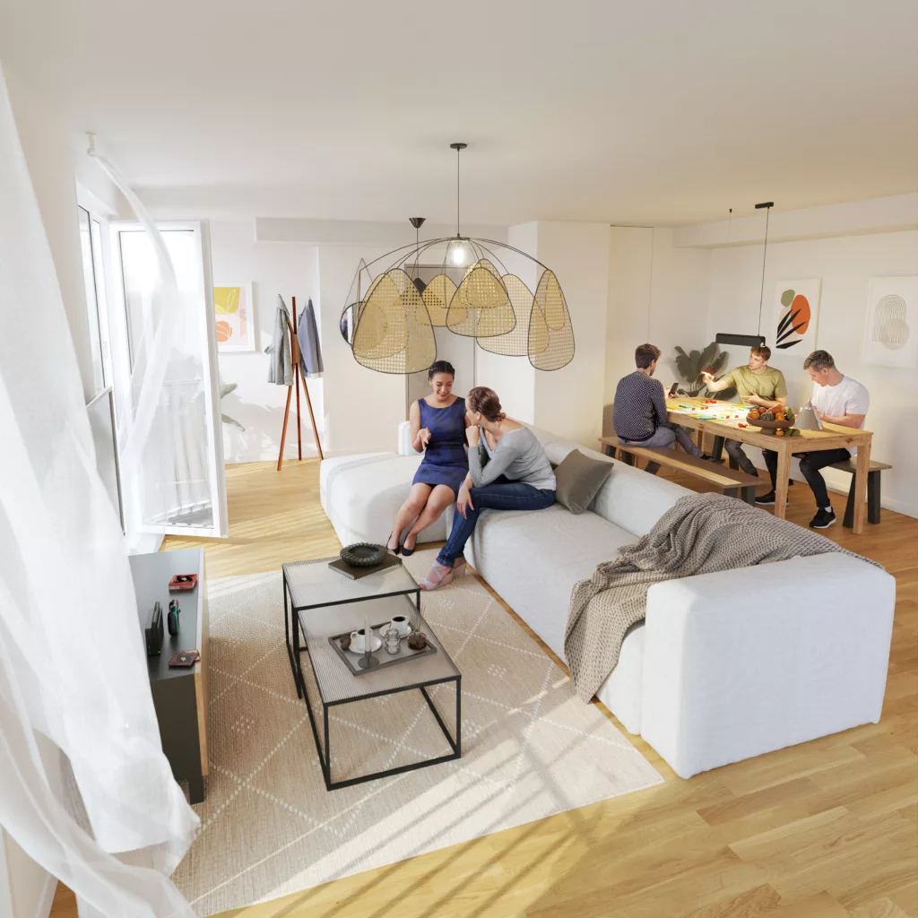 Les coliving par Compose à Rungis ©  Image Faber Picturæ